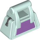 LEGO Helles Aqua Gym Bag mit Dark Purple Seite (11759 / 95867)
