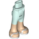 LEGO Aqua clair Hanche avec Pants avec Feet et blanc Sandals (35573)