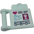 LEGO Light Aqua Medical Clipboard with Medical Clipboard Sticker
