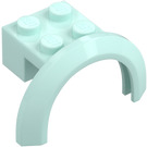 LEGO Light Aqua Mudguard Brick 2 x 2 with Wheel Arch  (50745)