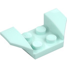 LEGO Light Aqua Mudguard Plate 2 x 2 with Flared Wheel Arches (41854)