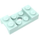 LEGO Aqua clair Garde-boue assiette 2 x 4 avec Arches avec trou (60212)