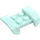 LEGO Light Aqua Mudguard Plate 2 x 4 with Overhanging Headlights (44674)