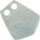 LEGO Light Aqua Pentagon Skirt with Silver Dots on One Side (73527)