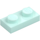 LEGO Licht aqua Plaat 1 x 2 (3023 / 28653)