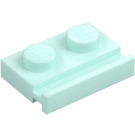 LEGO Světlá aqua Deska 1 x 2 s Dveře Zábradlí (32028)