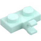 LEGO Světlá aqua Deska 1 x 2 s Horizontální klip (11476 / 65458)