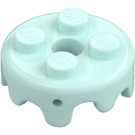 LEGO Lekka Aqua Płytka 2 x 2 Okrągły Cake Frosting (65700)