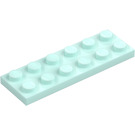 LEGO Vaalea vedensininen Levy 2 x 6 (3795)