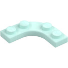 LEGO Vaalea vedensininen Levy 3 x 3 Pyöristetty Kulma (68568)