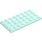 LEGO Aguamarina claro Placa 4 x 8 (3035)