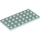 LEGO Licht Aqua Plaat 4 x 8 (3035)