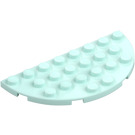 LEGO Helles Aqua Platte 4 x 8 Rund Hälfte Kreis (22888)