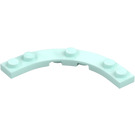 LEGO Light Aqua Plate 5 x 5 Round Corner (80015)