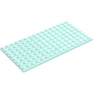 LEGO Light Aqua Plate 8 x 16 (92438)