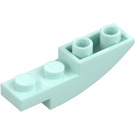 LEGO Lys aqua Skråning 1 x 4 Buet Omvendt (13547)