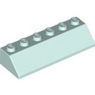 LEGO Licht Aqua Helling 2 x 6 (45°) (23949)