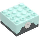 LEGO Azzurro chiaro Suono Mattoncino per Retro Radio (109006)