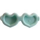 LEGO Light Aqua Sunglasses with Hearts