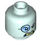 LEGO Helles Aqua The Penguin - Angry Minifigure Kopf (Einbau-Vollbolzen) (3626 / 29830)