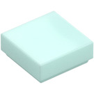 LEGO Lys aqua Tile 1 x 1 med Rille (3070 / 30039)