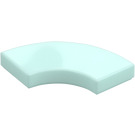 LEGO Light Aqua Tile 2 x 2 Curved Corner (27925)