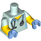 LEGO Helles Aqua Veterinarian Minifig Torso (973 / 16360)
