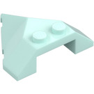 LEGO Light Aqua Wedge 4 x 4 with Point (22391)