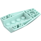 LEGO Light Aqua Wedge 6 x 4 Triple Curved Inverted (43713)