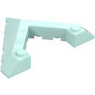 LEGO Light Aqua Wedge 6 x 8 (45°) with Pointed Cutout (22390)