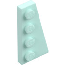 LEGO Licht aqua Wig Plaat 2 x 4 Vleugel Rechts (41769)