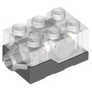 LEGO Light Steen met Transparant Top en Orange LED Light (38625 / 62930)