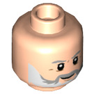 LEGO Light Flesh Alan Grant Minifigure Head (Recessed Solid Stud) (3626 / 78391)