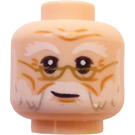 LEGO Leichtes Fleisch Albus Dumbledore Schmucklos Kopf (Einbau-Vollbolzen) (3626 / 79166)