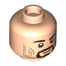 LEGO Light Flesh Aragorn - Rivendell Minifigure Head (Recessed Solid Stud) (3626 / 101741)
