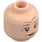 LEGO Lätt Hudfärgad Aunt May Minifigur Huvud (Infälld solid knopp) (3626 / 26991)