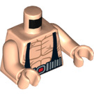 LEGO Leichtes Fleisch Bane Muscular Torso mit Schwarz Suspenders (973 / 76382)