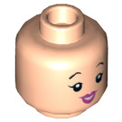 LEGO Light Flesh Betty Rubble Minifigure Head (Recessed Solid Stud) (3626 / 54288)