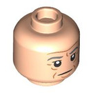 LEGO Leichtes Fleisch Bilbo Baggins - Weiß Haar Minifigure Kopf (Einbau-Vollbolzen) (3626 / 101746)
