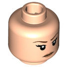 LEGO Light Flesh Black Canary Minifigure Head (Recessed Solid Stud) (3626 / 36139)