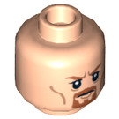 LEGO Light Flesh Boromir Head with Orange Goatee (Recessed Solid Stud) (3626 / 10569)