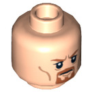 LEGO Lys hudfarvet Boromir Hoved med orange Goatee (Forsænket solid knops) (3626 / 10569)