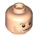 LEGO Leichtes Fleisch Brian O'Conner (76917) Minifigure Kopf (Einbau-Vollbolzen) (3626 / 100680)