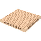 LEGO Licht Vleeskleurig Steen 16 x 16 x 1.3 met Gaten (65803)