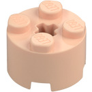 LEGO Carne claro Ladrillo 2 x 2 Circular (3941 / 6143)