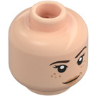 LEGO Světlá tělová Carina Minifigurka Hlava (Zapuštěný pevný cvoček) (3626 / 33920)