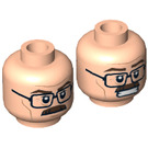 LEGO Light Flesh Commissioner James Gordon Head (Recessed Solid Stud) (3626 / 11507)