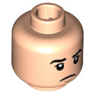 LEGO Leichtes Fleisch Credence Barebone Minifigure Kopf (Einbau-Vollbolzen) (3626 / 39245)