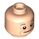 LEGO Light Flesh Creed Bratton Minifigure Head (Recessed Solid Stud) (3626 / 100212)