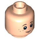 LEGO Light Flesh Danny Reid Head (Recessed Solid Stud) (13925)